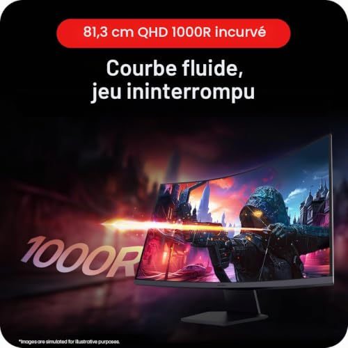 LG 32GS60QC B écran plat de PC 80 cm 31.5 2560 x 1440 pixels Quad HD LCD Neuf - vue 5