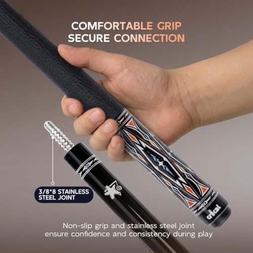 Taco de Billar CRICAL de Fibra de Carbono con Estuche Duro 2x4, 58 in miniatura 7