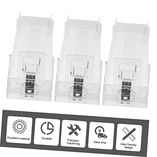 Plafope 3Pcs Pusher Clear Organizer Box Clear Shelves Glass Display Case Automatic Case Pushers Rack Lighter Display Case Retail Display Stand Dispaly Plastic Glass #TOP3