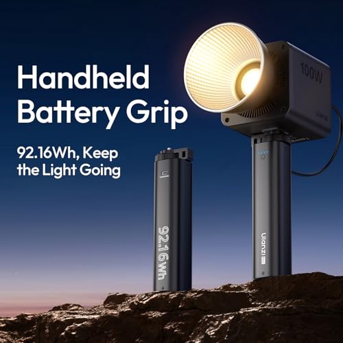 Image of ULANZI BG5 Camera Battery Grip & 92.16Wh Portable Power Bank - 100W PD Fast Charge, Dual 1 /4 inch Mounts, Powers Sony /Canon /Nikon Mirrorless, LED Light, Drone, Laptop for Vlog, Live Stream & Travel