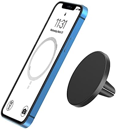 TechMatte Handyhalterung Auto, für iPhone 17 16 15 14 13 12 Serie | Magnetische Belüftungs Autohalterung KFZ Kompatibel mit original MagSafe Hülle - 1 Stück