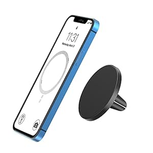 TechMatte MagGrip Car Air Vent Mount Houder, Ontworpen voor iPhone 14/13/12-serie MagSafe, Magnetische Autohouder…