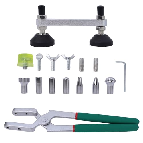 Image of Paintless Dent Repair Kit Fender Edge Plier Heavy Duty Car Door Panel Dent Puller Fix Tool Metal Crimp Vise Auto Fender Panel Leaf Edge Pliers Repair Tools
