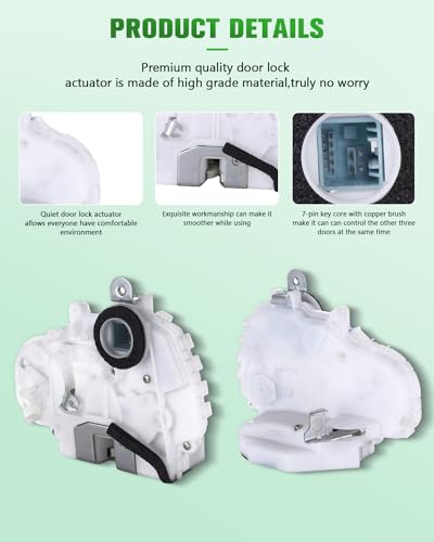 Image of SCITOO Power Door Lock Actuators Rear Right Door Latch Replacement Fits for 2008-2012 for Honda 72610-TC0-T12