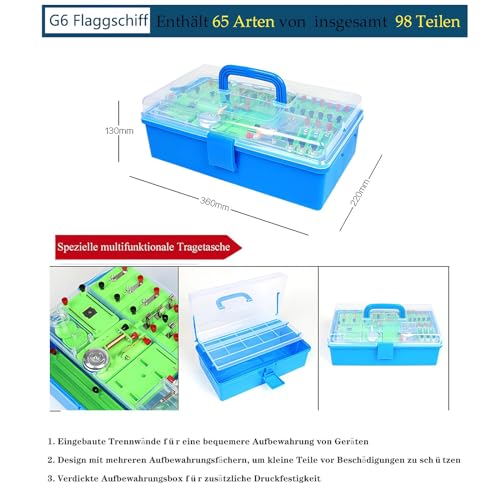 Kit de experimentos de física para electricidad y magnetismo - Kit básico de inicio de circuito para laboratorios de ciencias de escuela secundaria y estudiantes junior, experimentos de
