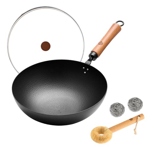 WANGYUANJI 11" Wok with Lid