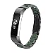 GreenInsync Compatible Fitbit Alta HR and Alta Bands Metal, Replacement for Fitbit Alta Stainless Steel Bands Adjustable ccessories Metal Wristband Small Large for Fitbit Alta Bracelet-Amy Green