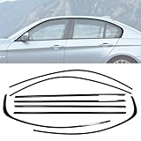 Stainless Steel Window Trim Chrome Delete for BMW E90 2006-2011 Black Window Trim Blackout Kit