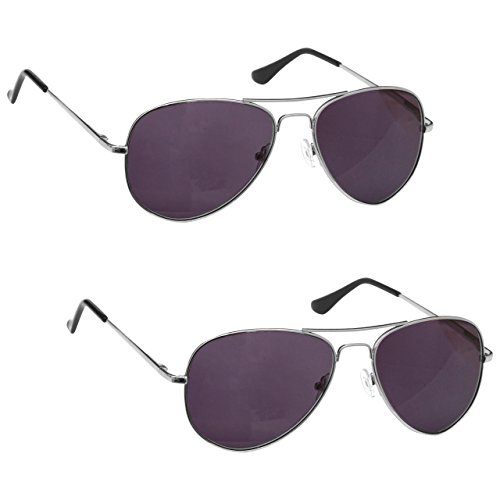 Die Lesebrille Unternehmen Silber Sonnen-Leser Wert 2er-Pack UV400 Herren Damen SS8-8 +1,00
