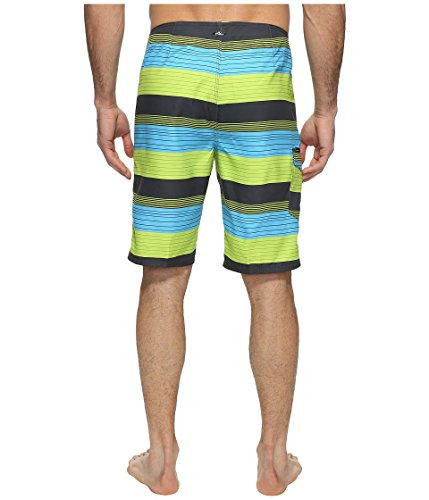 O'Neill Men's 21 Inch Outseam Ultrasuede Swim Boardshort, Turquoise Plaid, 303