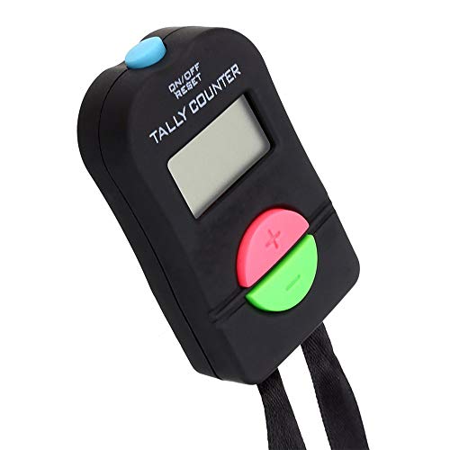 DIYARTS Contador De Conteo Digital Manual Manual Electrónico Clicker Agregar Restar Modelo Reloj Electrónico con Pantalla