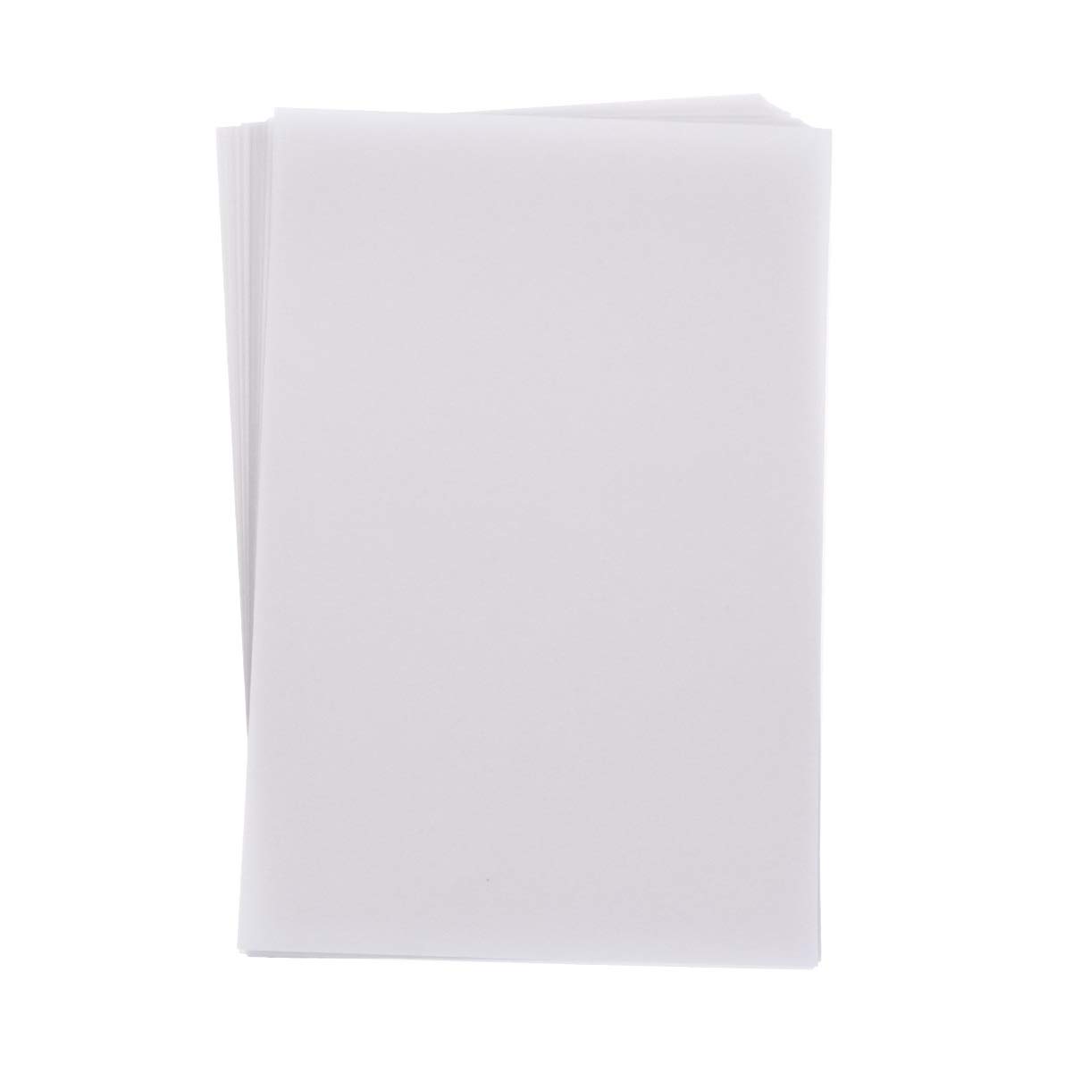 100 Feuilles Papier Vélin 21.6x28cm - 73g/m² Translucide Pour Dessin, Traçage, Animation