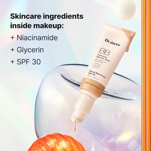 Dr.Jart+ Premium Beauty Balm Korean Tinted Moisturizer with SPF 30 and Niacinamide | bb cream |Skin Tint | Korean Makeup, 1.35 Fl Oz, Light-Light Medium 1.5 — view 4