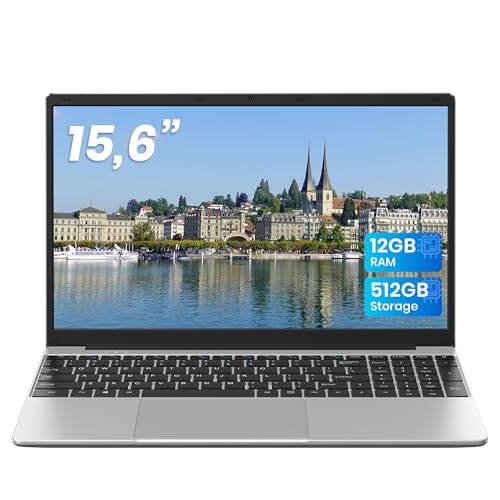jumper Laptop 15 6 Zoll FHD Display 12 GB RAM 512 GB ROM TF Erweitern 512GB 5205U Prozessor Notebook(bis zu 2 3 GHz) 2 Stereo-Lautsprecher/USB 3.0/Typ-C/Zehnertastatur