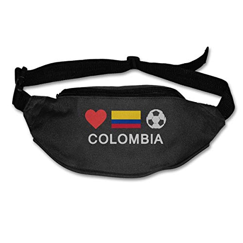 Riñonera Deportivo Bolso Cintura Cinturón Ajustable Running Belt Bolsa de Correr Fútbol De Colombia Fútbol De Colombia
