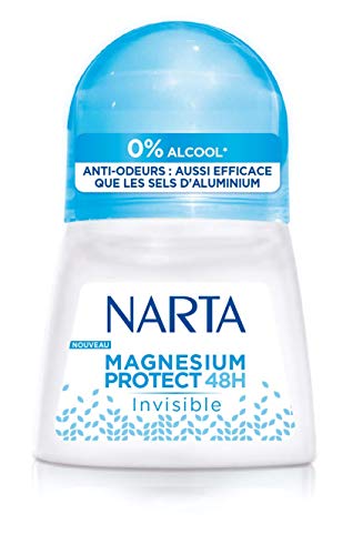Narta déodorant bille Magnesium Protect formule anti-odeur pour rester frais toute la journée