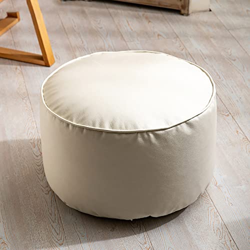 Pouf rond en cuir peluche douce ZH1YFD repose-pieds salon chambre