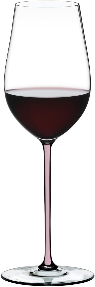 Riedel Fatto A Mano Riesling/Zinfandel Wine Glass, Pink