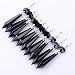 NiuZaiz 20Pcs K9 Black Crystal Glass Chandelier Prisms Pendant Beads Rainbow Maker Hanging Suncatcher Replacement Crystals Lighting Lamp Candelabra Decoration (38mm, Black)