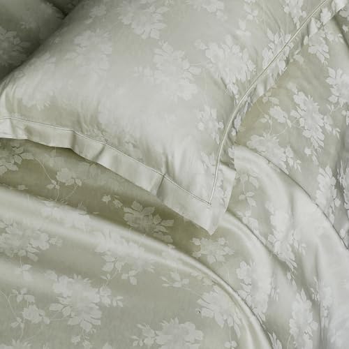Image of Story@Home Long Staple Premium Cotton Compact Yarn Feel Glace Cotton Flatsheet Floral Printed King Size Double Bed Bedsheet with 2 Pillow Cover (108 inchx108 inch, Deep Mauve) 500TC