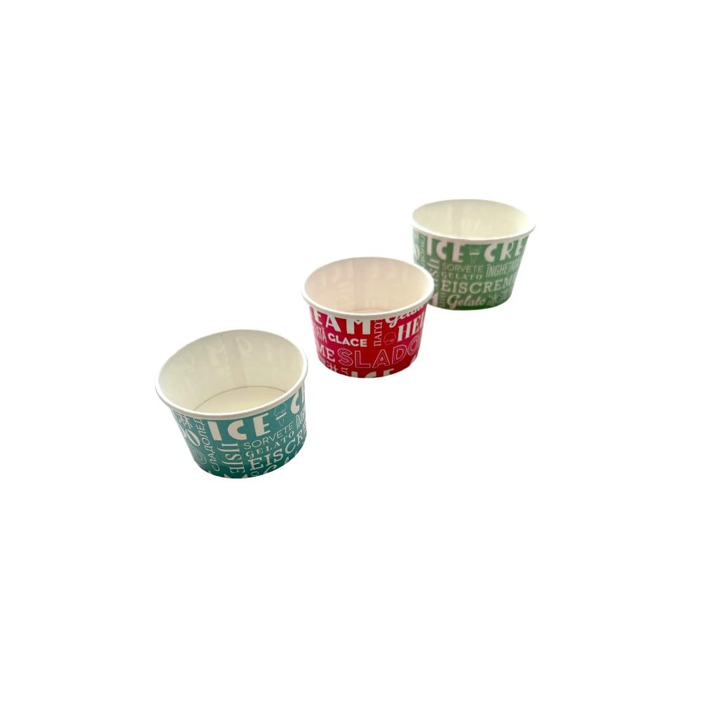 Coppette gelato in carta ICE-CREAM confezione da 250 pezzi (80cc)