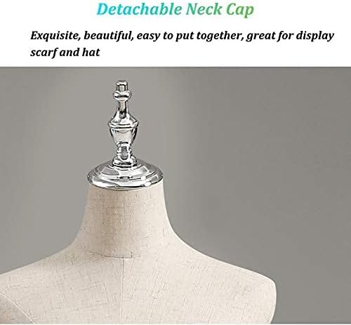 女性用仕立て屋用ダミーマネキン トルソー マネキンスタンド、女性用マネキン 女性用マネキン 調節可能なマネキン 金属製三脚ベース付き