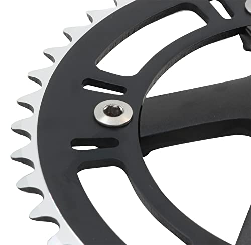 Weeras Urban Folding Bicycle Crank Set Single Tooth Disc 46T 130Bcd 170Mm Crankset Is Suitable For Most Single Speed Bicycles #TOP3