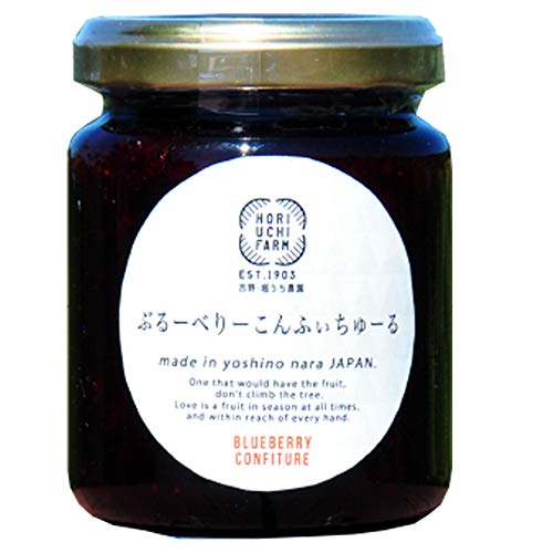 ぶるーべりーこんふぃちゅーる 140g×3瓶 堀うち農園 奈良県産 国産 完熟 無添加 ブルーベリーコンフィチュール