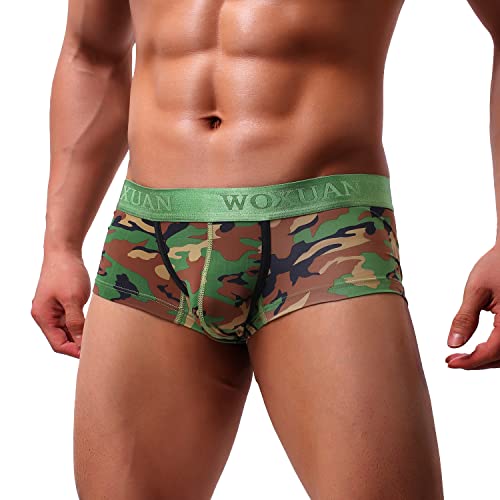 Men's Sexy Underwear Boxer Briefs Mesh Breathable Underpants