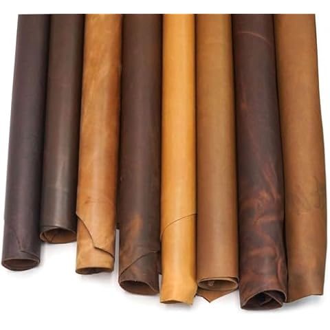 Springfield Leather Company One Full Side of 3 to 6 Ounce Earth Tone Chrome Tanned Leather Side Averaging 8 to 12 Square Feet Cover