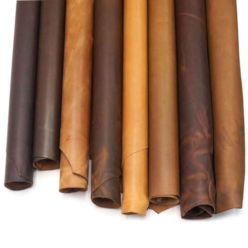 Chrome Tanned Leather Side – Earth Tone, 3–6 oz, Full Side Averaging 8–12 Sq Ft – Soft & Durable for Crafting, Upholstery, and Leatherworking – Sprignfield Leather Company