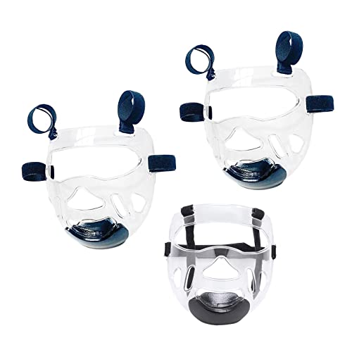 Baoblaze Protector Facial de Taekwondo Transparente de 3 Piezas, Cubierta Facial Extraíble,