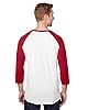 Premium Blend Ringspun Sleeve Raglan Baseball T-Shirt (560RR) -White/True -M #3