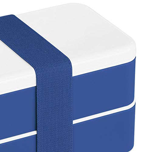 Marmita com Elástico Healthy Food TopGet Azul