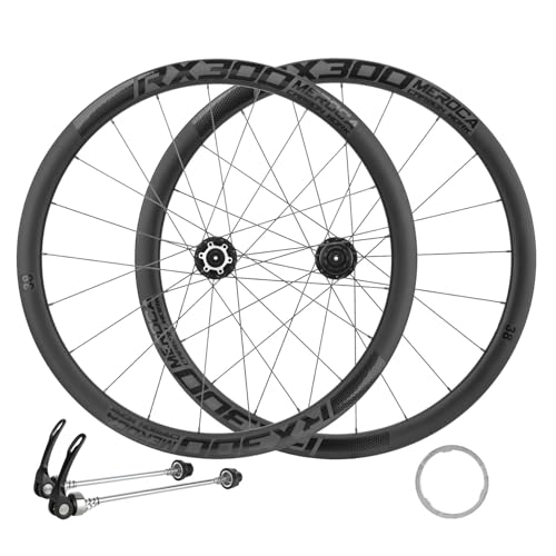 700C ロードバイクホイールセット ディスクブレーキ 35/38/42mm カーボンファイバー バイクホイールセット フロントリアホイー 8/9/10/11/12 スピードカセット 100/135mm QR シュレーダーバルブ(35mm)