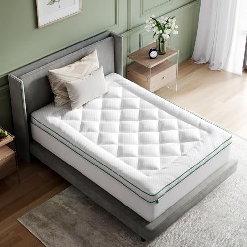 Novilla Surmatelas Premium 120x190 cm – Ultra Confort, Douceur et Respirant – 4 Saisons, Poche Profonde 30 cm – Blanc