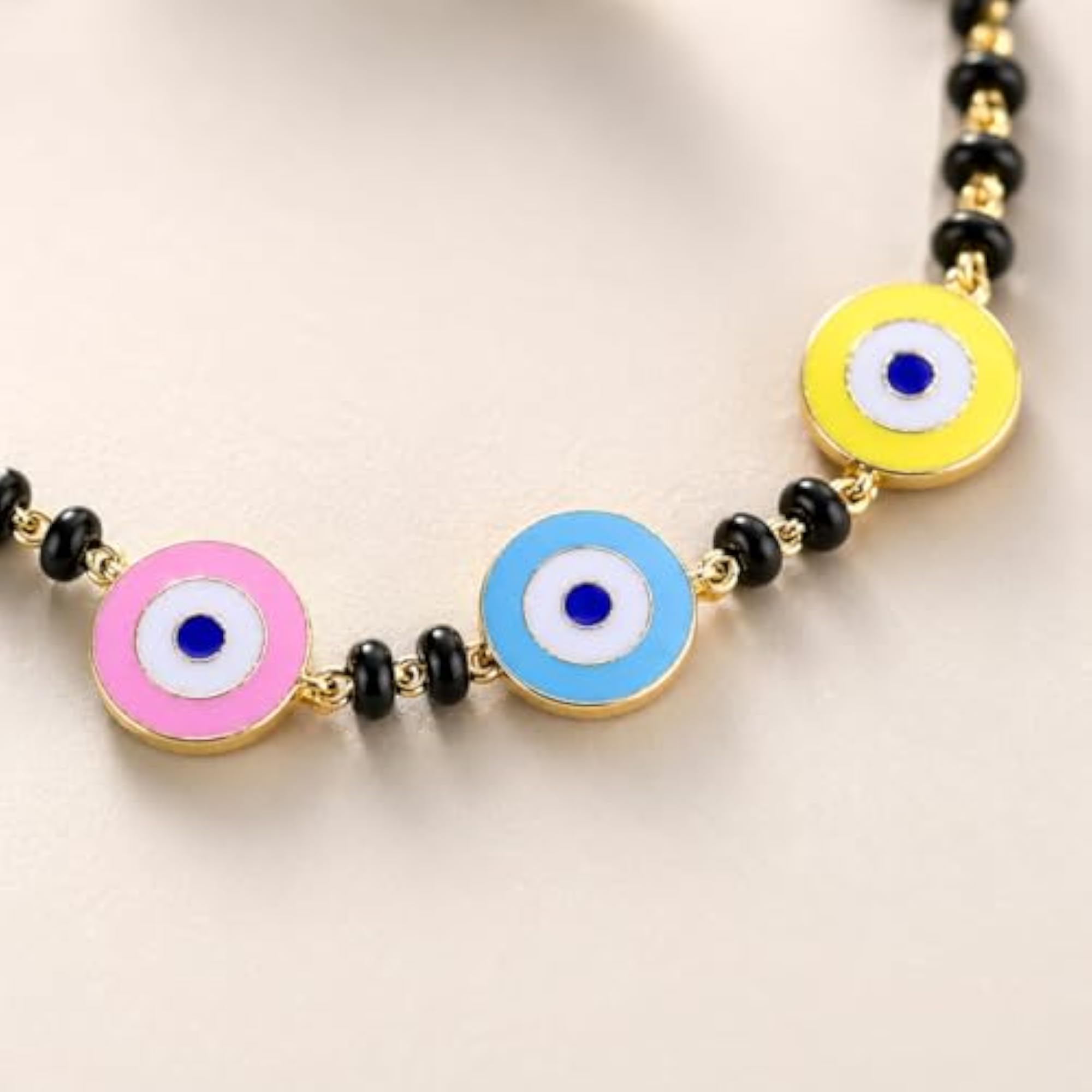 3 Evil Eyes Nazariya in 925 Sterling Silver