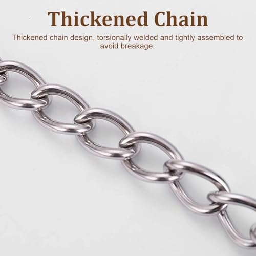 WOLMIK Tür Sicherheitskette, Edelstahl Türkette, Tür Latch Guard Kette, Türkette Sicherheitsschloss, Türkettenschloss mit Schraube, für Home Hotel Innentüren und Fenster