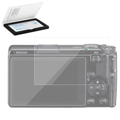 JJC RICOH GR IV �K���X�t�B���� �Ռ��z�� ���d�x9H �C�A�h�~ �w��h�~ ���ˌy�� �ȒP�\�t 95%���ߗ� 0.3mm���K���X ���� ���� ��U�h�~ ���R�[ GR IV �t���t�B����