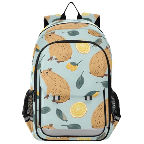 Sac à dos ordinateur portable enfants Capybara pour lycée
