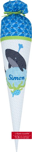Preisvergleich Produktbild Schultüte Simon mit Deinem Namen, Motiv Wal