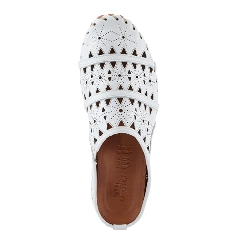 Image of Spring Step Fusalide Slip-On Shoes for Womens - Comfortable Slip-On Shoes with Rubber Outsole - Casual Leather Clogs for Women