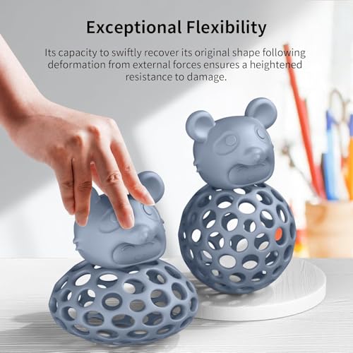 Image of 3IDEA ANYCUBIC Ultra Tough Resin, 3D Printer Resin with Strong Impact Resistance & High Flexibility, Suitable for Direct Use or as an Additive, Wide Compatible for LCD Resin 3D Printers (Grey, 1kg)