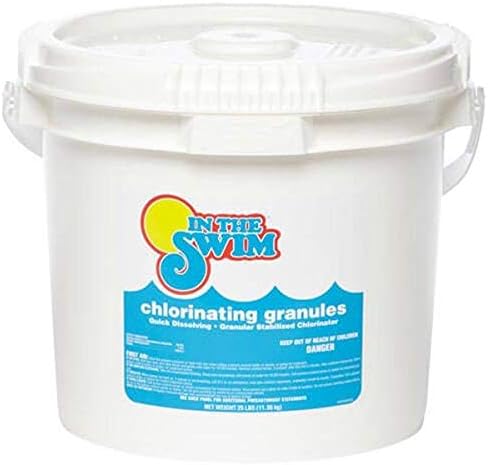 In The Swim Sodium Dichlor Chlorine Shock Granules for Sanitizing Swimming Pools  Fast Dissolving, pH Balanced Sanitizer - 56% Available Chlorine, 99% Sodium-Dichlor  10 Pound