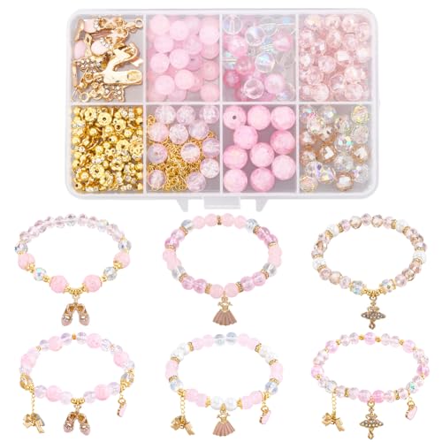 SUNNYCLUE 1 Box DIY 6 Sets Valentine's Day Glass B