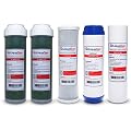 LiquaGen - Yearly Replacement Kit for 6 Stage Universal Reverse Osmosis Deionization (RODI) Systems | Reverse Osmosis Water Purifier Filter Set for Aquarium Reef, Hydroponics, Fish tank's & More