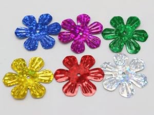 Generic Blumenform Pailletten 420 Stück Modell Glanz