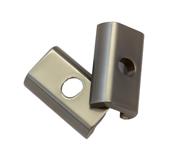 2 x Magnetic Hinge Clamp Plates for Brompton Clamp Levers RED (Space Grey)