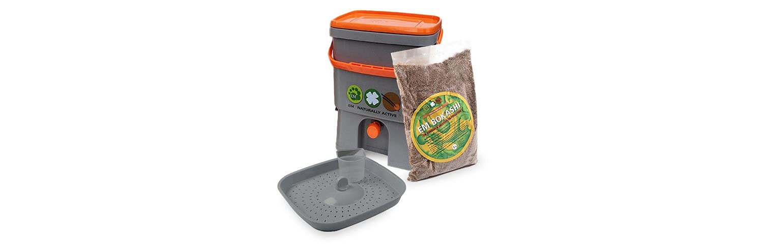 Bokashi Bin Starter Kit (1 x 16L Bucket) - Bokashi Starter Kit + 1kg Bran