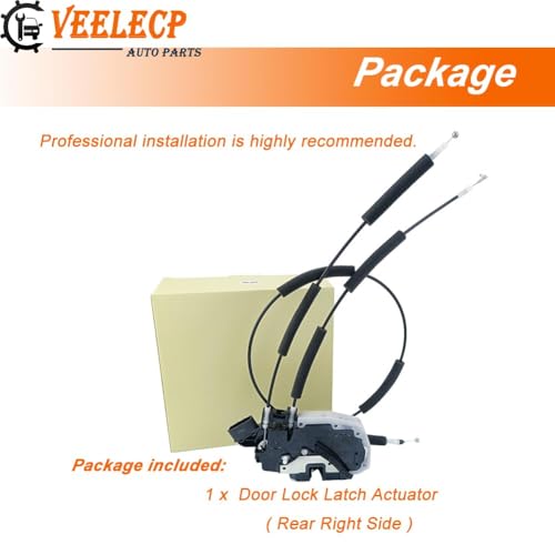 Image of Door Lock Actuator Compatible with 2011-2013 QX56, 2014-2018 QX80 Rear Right Passenger Side